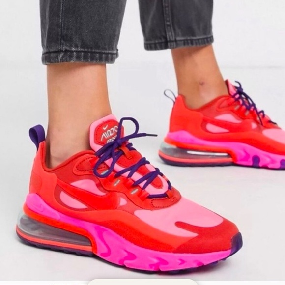 Nike Air Max 270 Sneaker in Mystic Red, Burnt Crimson, Pink Blast, Habanero 7.5 - Picture 2 of 15